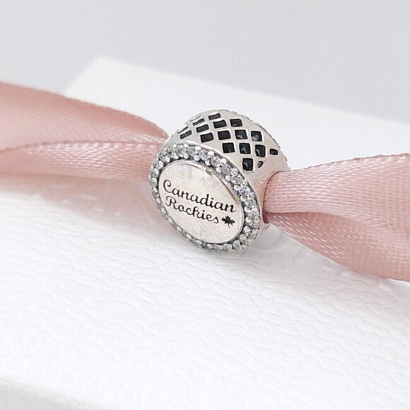 Pandora Canadian Rockies Charm Exclusive Travel Bead S925 Silver with box - Picture 2 of 5